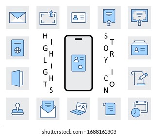 Set of Legal Documents Related Vector Line Icons. Contains such Icon as Visa, Contract, Declaration, License, Permission, Grant and more. Editable Stroke. 32x32 Pixel Perfect