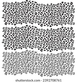Set of leopard skin backgrounds