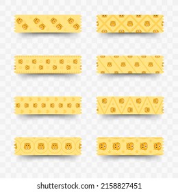 Set of Leopard washi tape