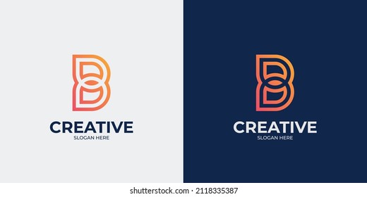 Set Letter B Abstract Logo Stock Vector (Royalty Free) 2118335387 ...