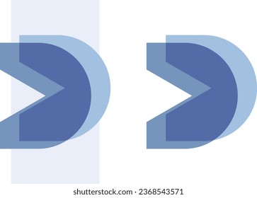 un conjunto de iconos de letra D