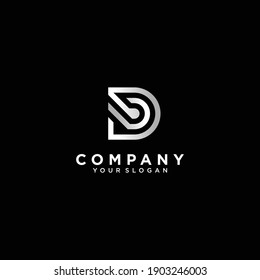 Set Letter D Logo Collection Silver Stock Vector (Royalty Free ...