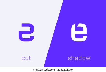 Set of letter E minimal logo icon design template elements