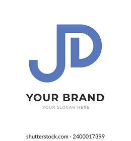 Set of Letter JP, PJ, J, P Logo Design Collection, Initial Monogram Logo, Modern Alphabet Letter JP, PJ, J, P Unique Logo Vector Template Illustration for Business Branding.