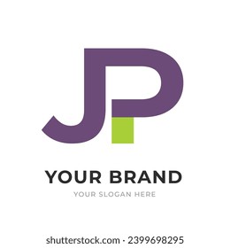 Set of Letter JP, PJ, P, J Logo Design Collection, Initial Monogram Logo, Modern Alphabet Letter JP, PJ, P, J Unique Logo Vector Template Illustration for Business Branding.