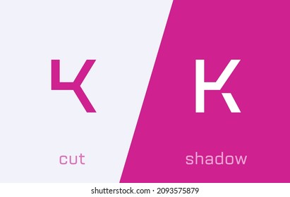 Set of letter K minimal logo icon design template elements