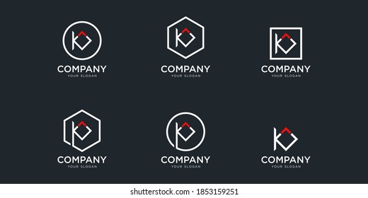Establecer la letra k con el logotipo de flecha