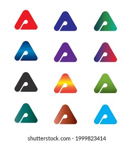 set of A Letter Logo 