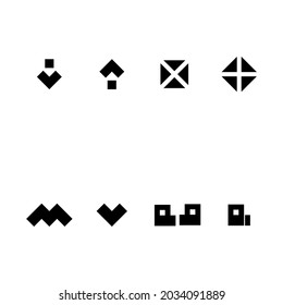 Establecer la colección de logotipos de letras. Adecuado para empresa de estudio, tecnología, comunicación, aplicación, software y otros. Gran conjunto vectorial de diseño de logotipo. Iconos inusuales para los negocios.