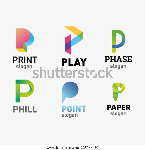 Set Letter Logo Design Template Elements Stock Vector (Royalty Free ...