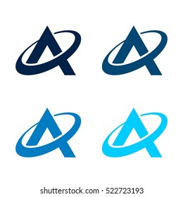 Set A Letter Logo Template Illustration Design. Vector EPS 10.