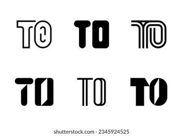 Conjunto de letras a logotipos. Resumen de colección de logotipos con letras. Logotipos geométricos abstractos