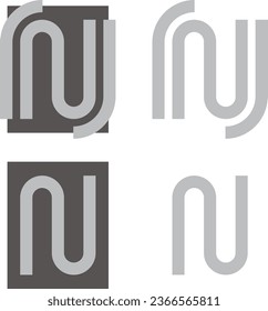 a set of letter N icons