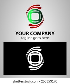 Set of Letter O logo
