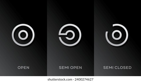 Set of letter O logo icon design template elements