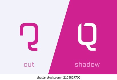 Set of letter Q minimal logo icon design template elements