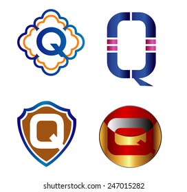 Set Of Letter Q, such a logo 