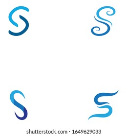  Icono de ilustración vectorial del diseño del conjunto de letras S