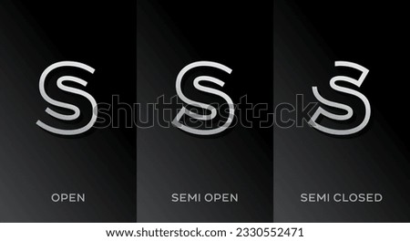 Set of letter S logo icon design template elements