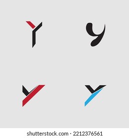 set of Letter Y Logo Template vector icon design