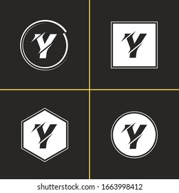 Set Of Letter Y Logo Vector Template Collection. Alphabet Y Designs.