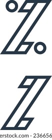 a set of letter z icons