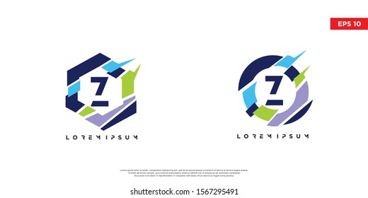 set of letter z initial logo. Technology symbol icon vector design. abstract  logotype.