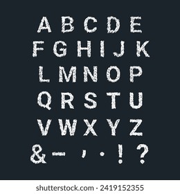 set of letters. Vector alphabet letters set, hand-drawn. Doodle illustration about school. Perfect for happy birthday design in childish style.