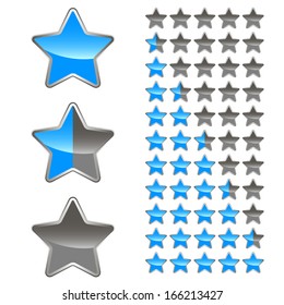 A set of levels for any design. Vector illustration