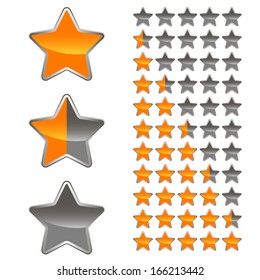 A set of levels for any design. Vector illustration