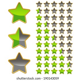 A set of levels for any design. Vector illustration