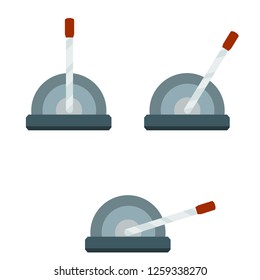 set of levers to switch the mechanism. Normal and maximum position. Increased speed. Technical device. Element of the machine. Cartoon flat illustration