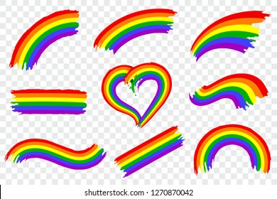 colors in the gay pride rainbow