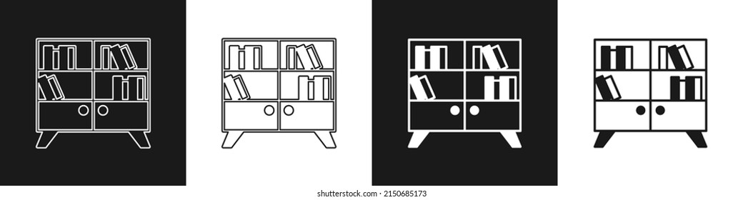 432 Rows of book shelf line art Images, Stock Photos & Vectors ...