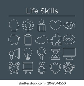 set of life skills items