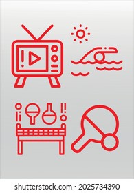 set of lifestyle icons,  line isolated or logo isolated sign symbol vector, outline and stroke style Collection of high-quality color style vector illustration,