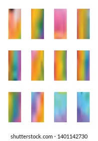 Set of light backgrounds. Usefull hi-res and fresh. Illustration, blur. Fancy color. Colorful new light.