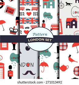 set of light british patterns 