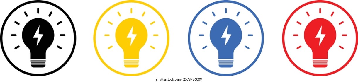 Set of light bulbs with question mark icons. Solution icon vector illustration. Idea concept sign. Line bulb checkmark in vector flat

