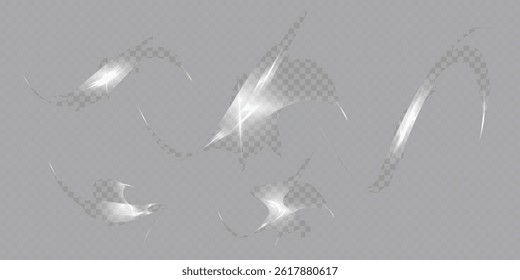 set of light effect, bright, glitter, sparkle, flash, shiny, flare, ray