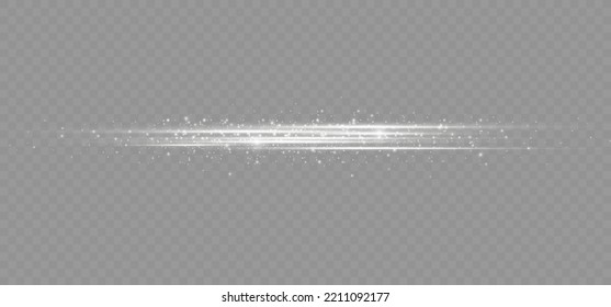  Set of light effects. Glare and flash. Bright beams of light. Glowing lines. Vector illustration.Dust. Christmas Flash.