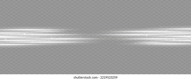  Set of light effects. Glare and flash. Bright beams of light. Glowing lines. Vector illustration.Dust. Christmas Flash.