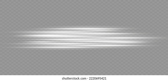  Set von Lichteffekten. Schein und Blitz. Helle Lichtstrahlen. Glühende Linien. Vektorgrafik.Staub. Weihnachtsblitz.