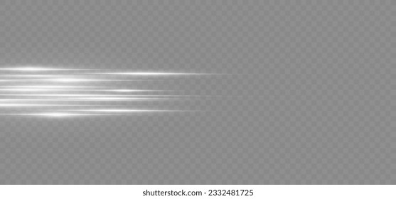  Set of light effects. Glare and flash. Bright beams of light. Glowing lines. Vector illustration.Dust. Christmas Flash.