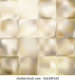 Set of Light gold gradient Mesh abstract background. EPS 10 vector file included