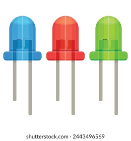 Set of light-emitting diodes, LED