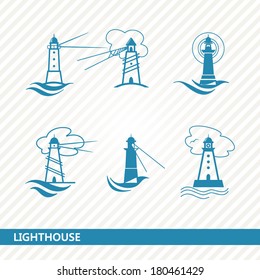 set of lighthouses