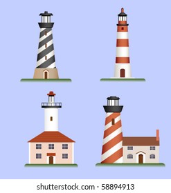 set of lighthouses