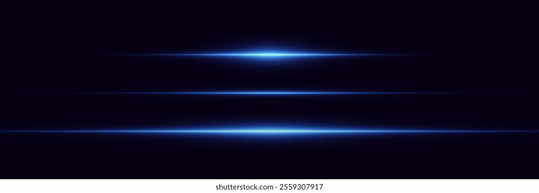 A set of lighting effects, laser line light, horizontal flare and flash.