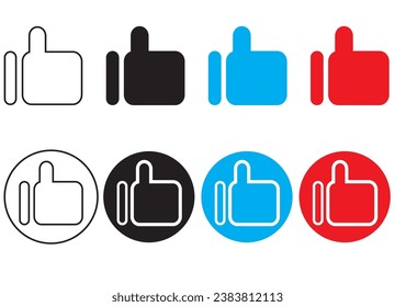 set of like icons, icon set